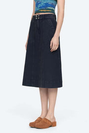 Sea New York Nyla Twill Midi Skirt XS-2