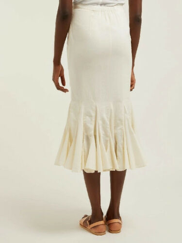 Rhode Resort Sienna Fishtail Midi Skirt M