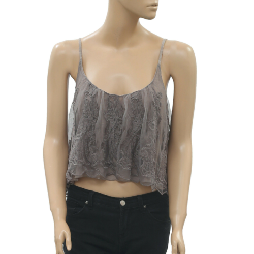Kimchi Blue Urban Outfitters Scalloped-Edge Cami Cropped Top