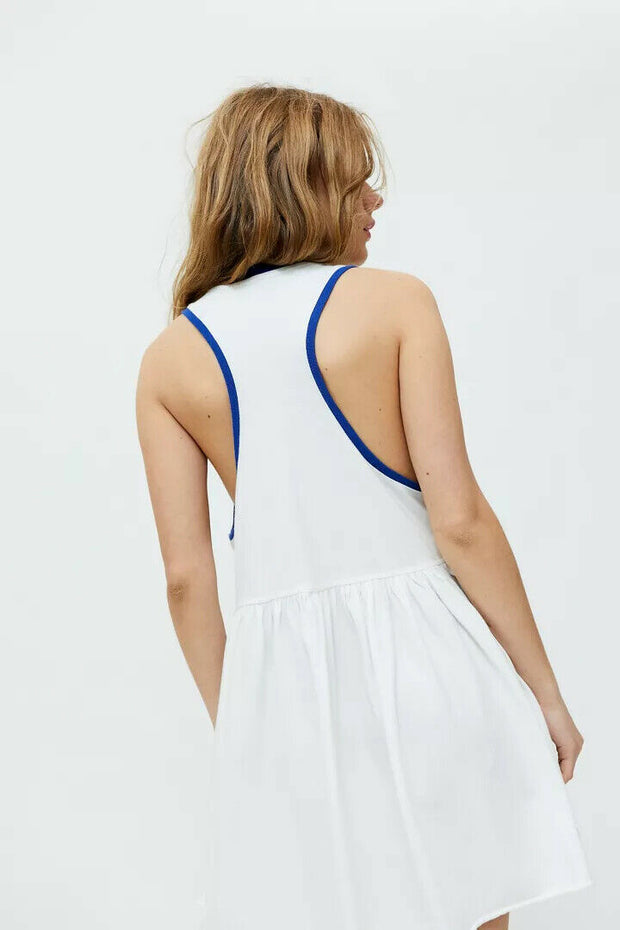 Urban Outfitters UO Hadley 撞色饰边迷你连衣裙