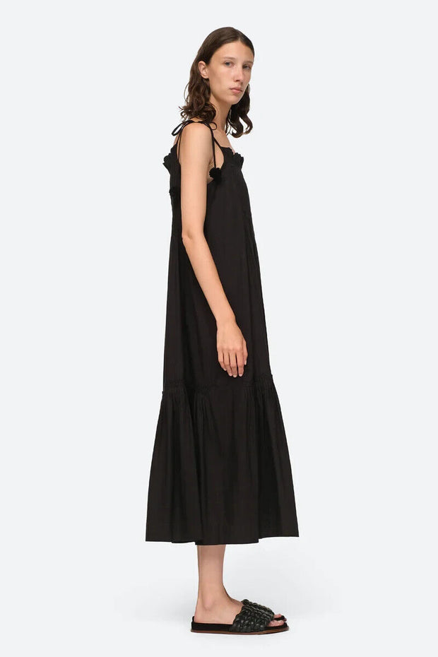 Sea New York Willa Smocked Midi Dress