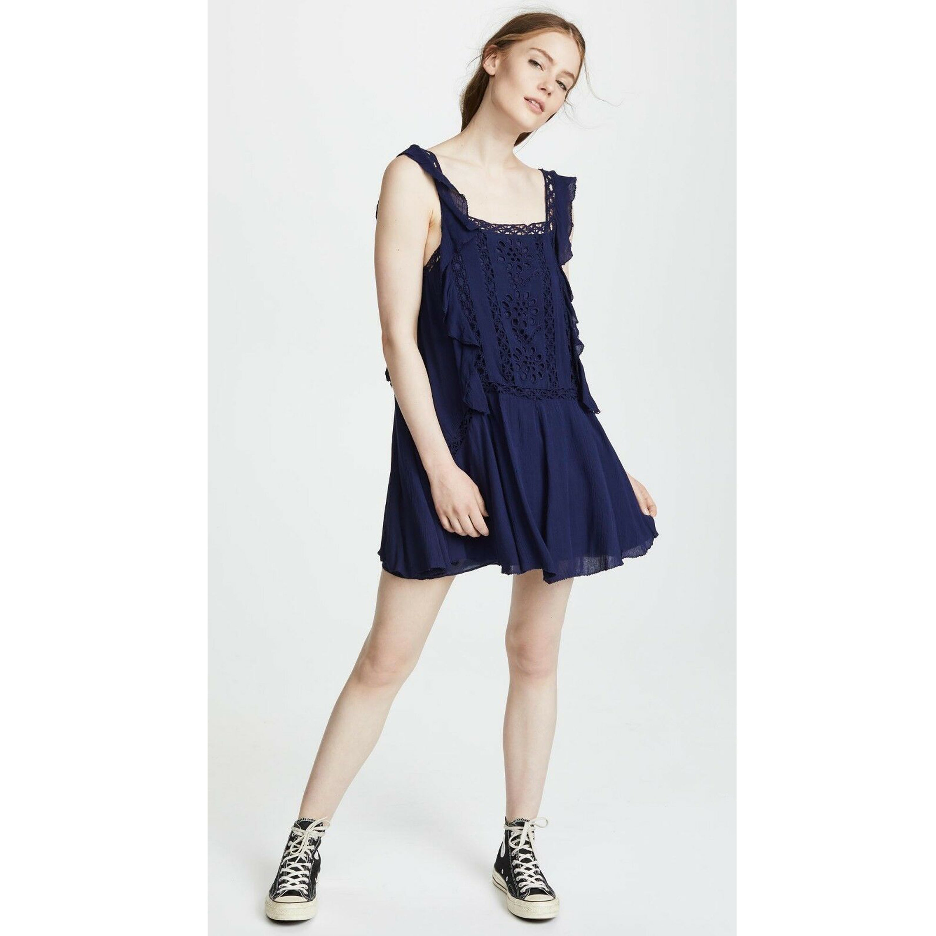 Free People FP One Priscilla Mini Dress White Chocolate Couture