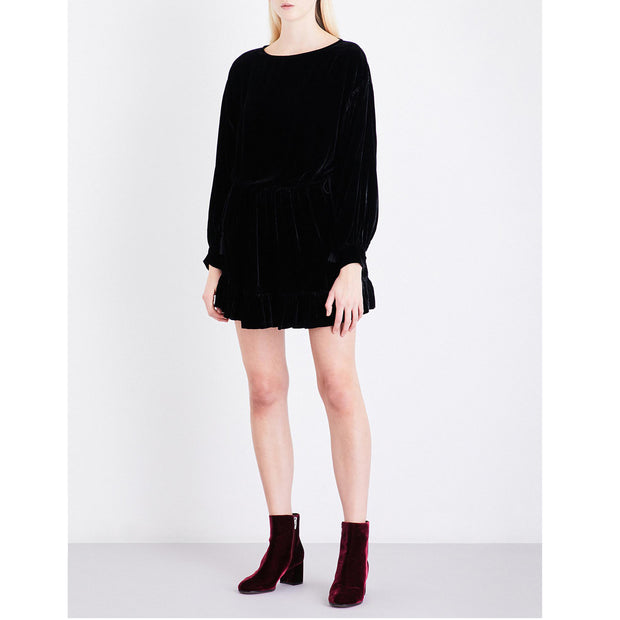Ulla Johnson Claudette Velvet Mini Dress S