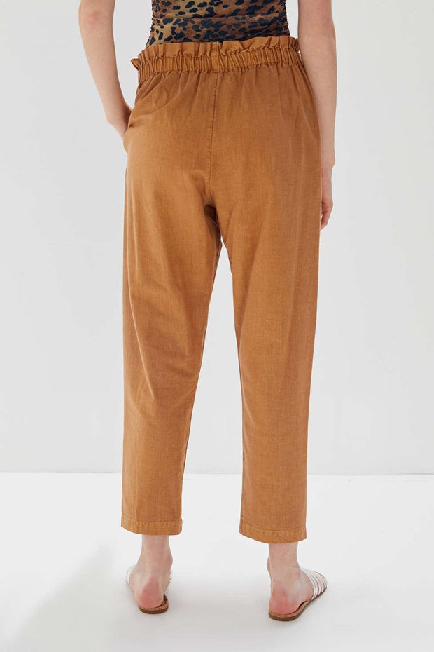 Urban Outfitters Kahn Linen Tapered Paperbag Pants XS