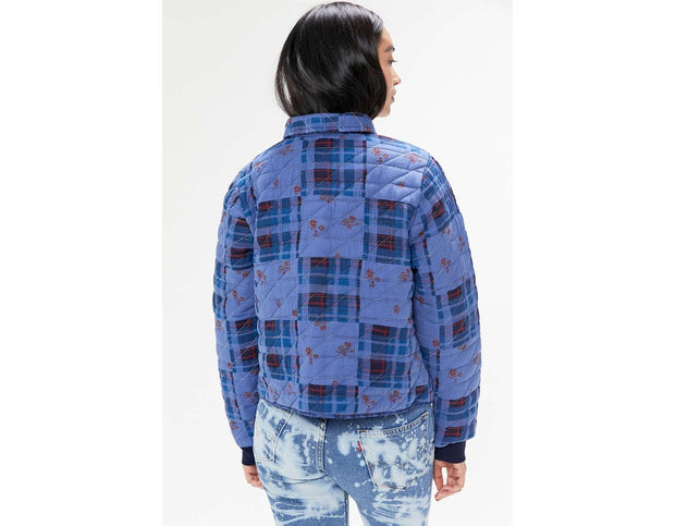Urban Outfitters UO Markey Patchwork Quilted Shirt Jacket Buttondown