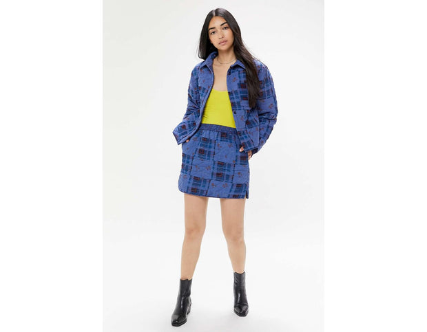 Urban Outfitters UO Markey Patchwork Quilted Shirt Jacket Buttondown