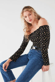Pins &amp; Needles Urban Outfitters 皱褶 Bardot 短款上衣