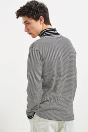 Urban Outfitters Men's Striped Turtleneck Long Sleeve T-Shirt XL